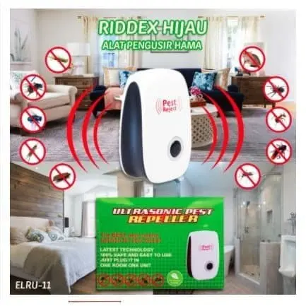 Ultrasonic Pest Reject New Riddex Alat Pengusir Tikus Nyamuk Serangga