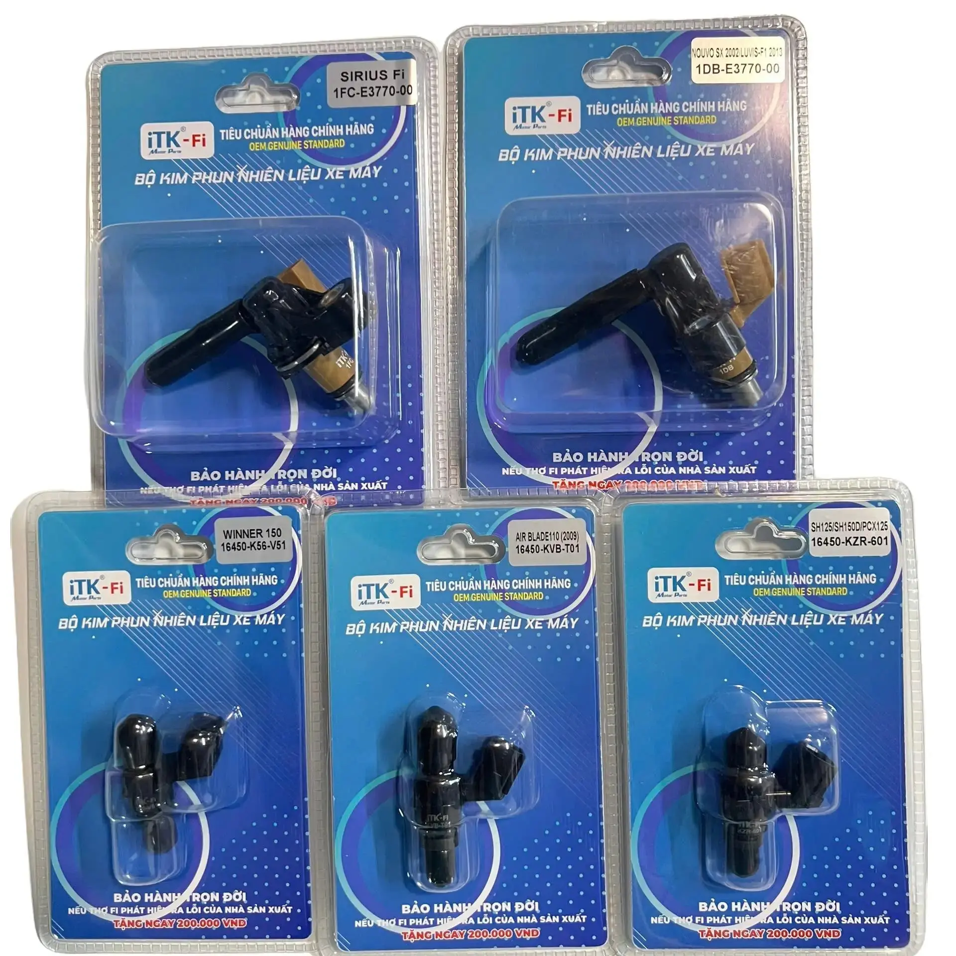 Kim phun xăng iTK tiêu chuẩn OEM dùng cho các dòng xe AB 125/ SH150/ Future/ Lead, Winner/ Liberty/ SiFI/ Nozza/ Exciter 150/ Novou/ Wave bảo hành không thời hạn nếu thợ Fi phát hiện lỗi Phụ Tùng Phụ Tùng Phụ Tùng Phụ Kiện Phụ Tùng Phụ Kiện Phụ Kiện