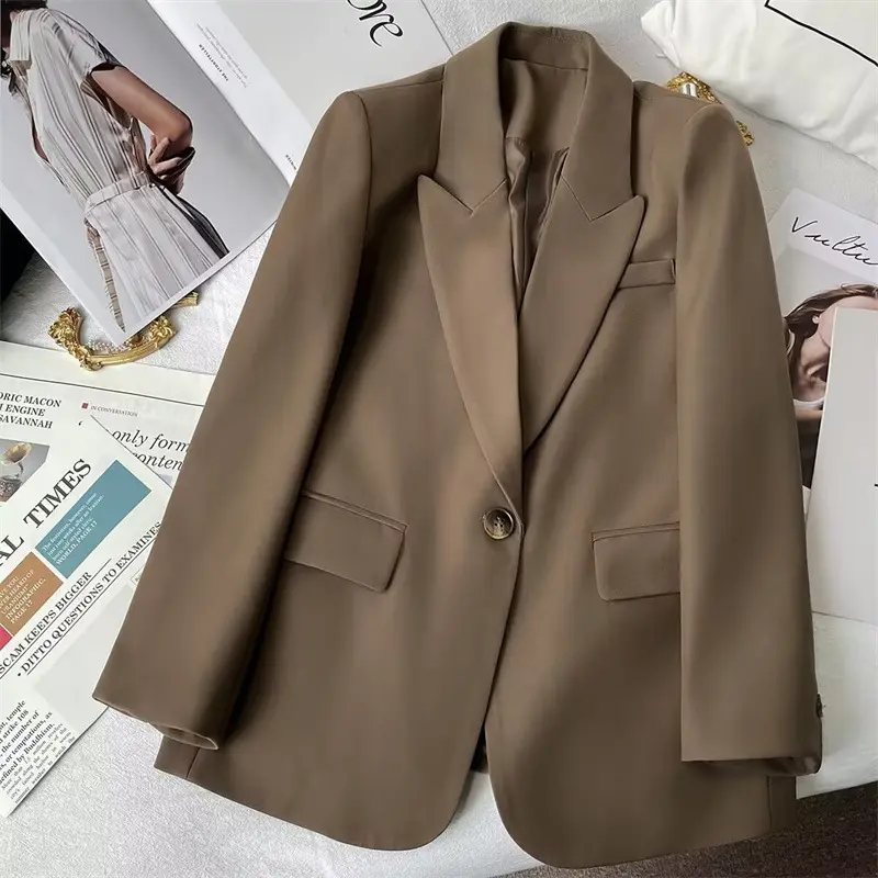 Áo Khoác Vest Cho Nữ, Phong Cách Mùa Mùa Xuân Và Mùa Thu, Hàng Mới Về Mùa Thu 2024, Màu Đen, Người Nổi Tiếng Trên Internet, Xu Hướng Thanh Lịch Tuyệt Vời, Bộ Đồ Nữ Thường Ngày