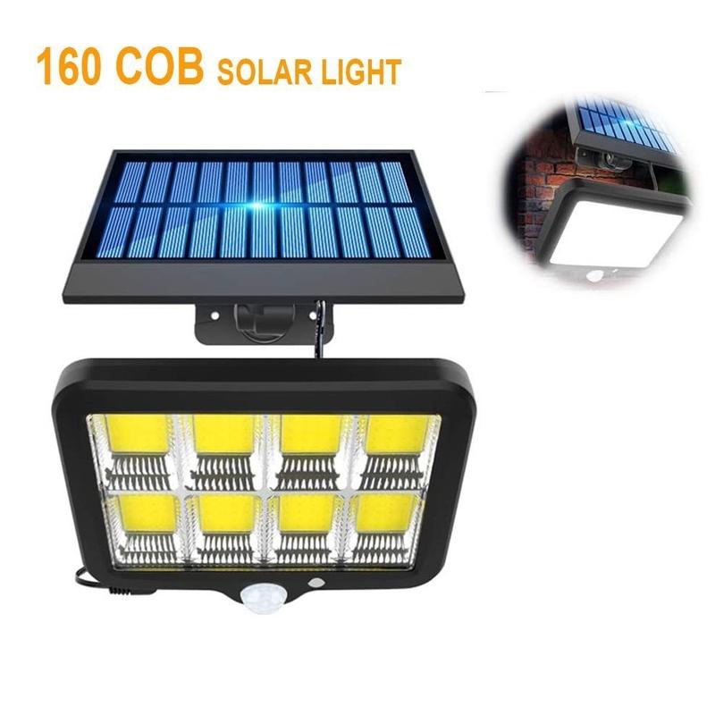 Đèn Led Năng Lượng Mặt Trời Cảm Ứng Hồng Ngoại Có Pin Lưu Trữ 100 Led Siêu Sáng