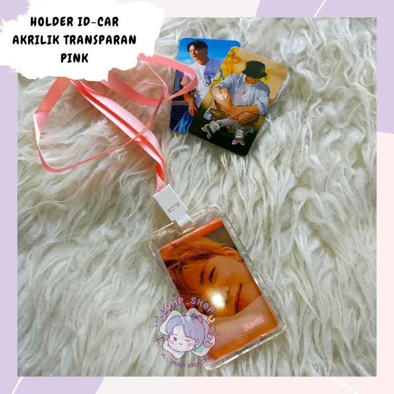 HOLDER GANTUNGAN PHOTOCARD ID-CARD AKRILIK TRANSPARAN 1
