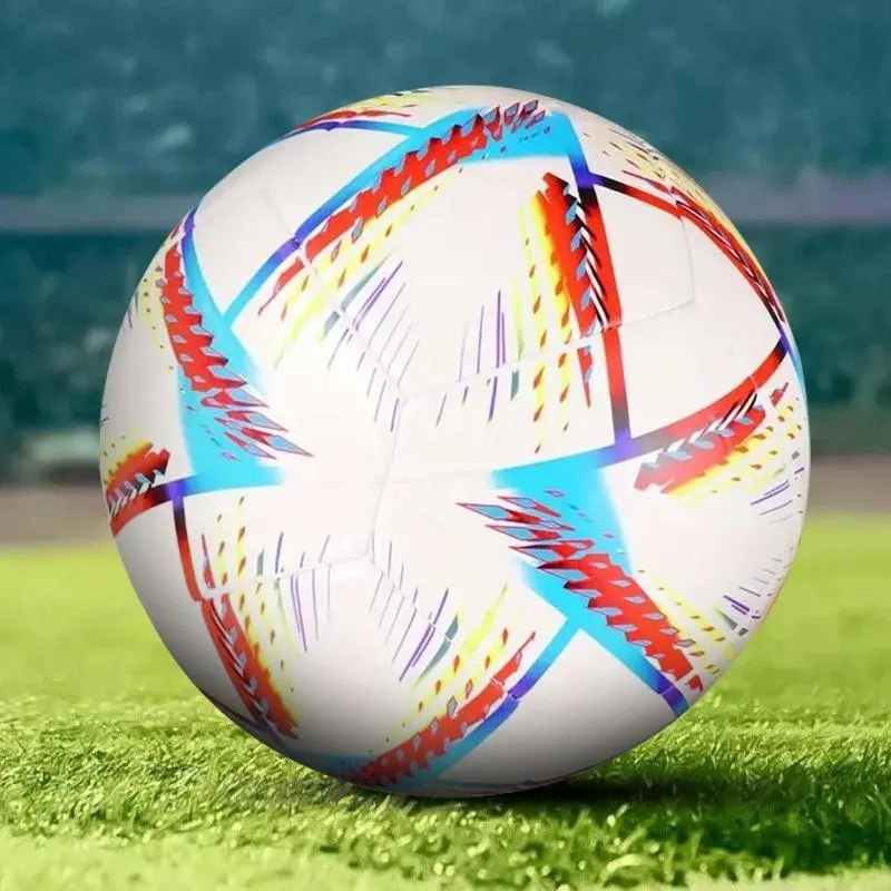 1 Piece Professional Colorful Soccer Ball, Personalized Soccer Ball, Seamless Standard No. 5 Official Weight Football with Pump, Colorful Soccer Ball for Outdoor, Ball Sports Equipment 4