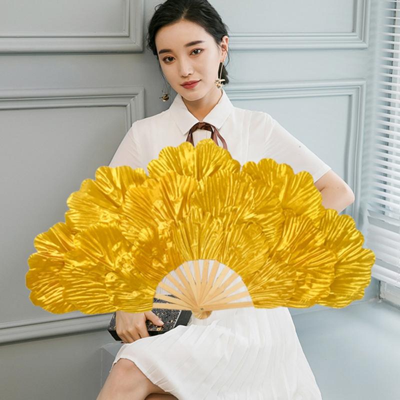 Quạt Nhảy Tay, Phong Cách Trung Quốc Thực Dụng Cánh Hoa Mẫu Đơn, Khung Tre, Nhiều Lớp, Quạt Biểu Diễn Yangko, Cỡ Lớn, Quạt Gấp Hoa, Thích Hợp Cho Lễ Kỷ Niệm Lễ Hội 0
