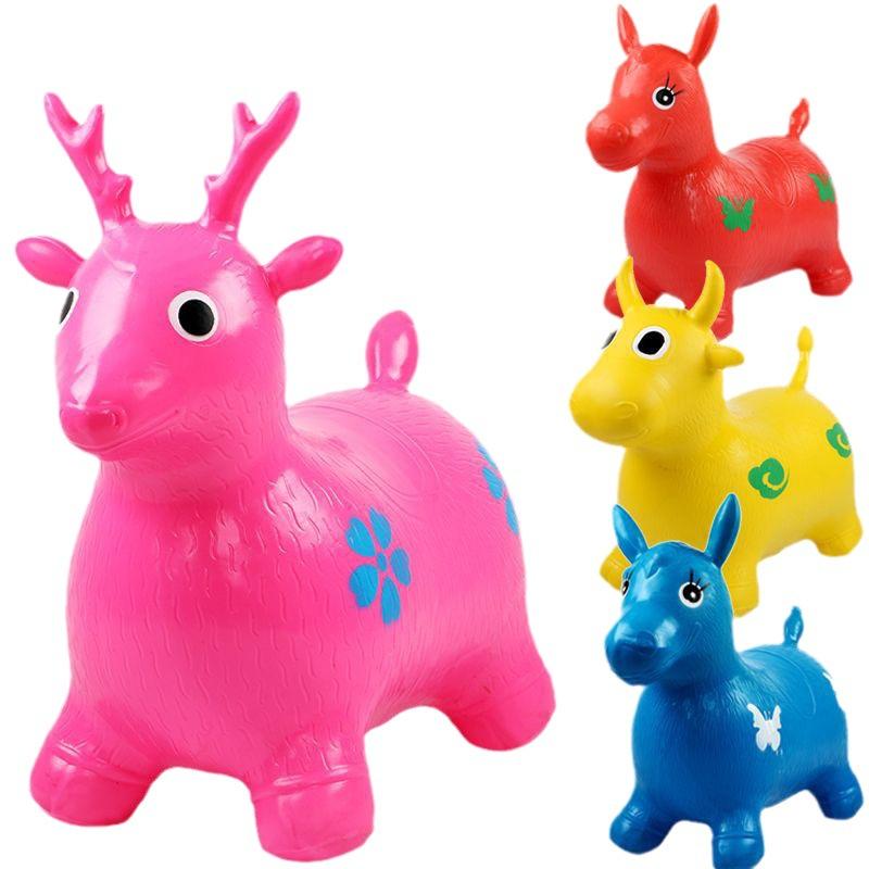 PVC Inflatable Horse Rideon Multiple Music Rabbit Animal Toys Wholesale 4