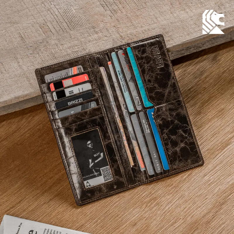 Reven Leather Dompet Panjang Pria Baraka Long Wallet Model Kekinian 3