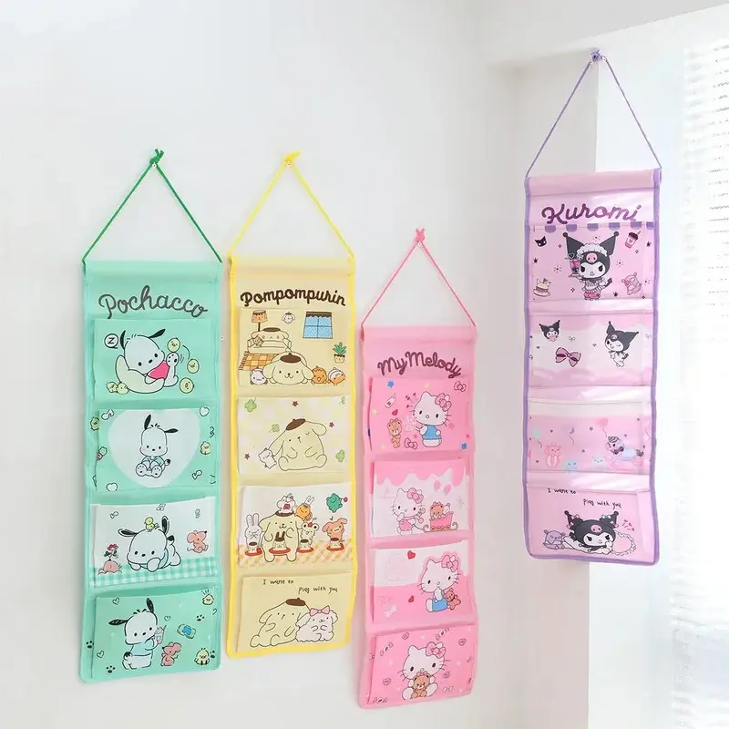 Kawaii Sanrio  Organizer Anime Cinnamoroll Pochacco Sundries   Home Wall  Grid   Girls