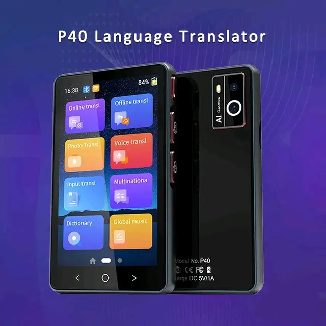 Máy thông dịch 135 ngôn ngữ AI TRANSLATOR P40. Dịch Offline 10 ngôn ngữ thông dụng nhất có Tiếng Việt. Toy