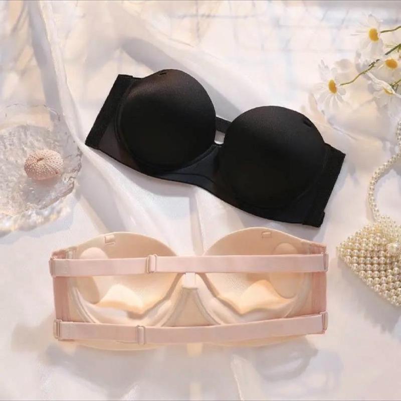 QD 666_ Áo lót, áo ngực Nữ cúp chống tụt có gọng đệm KÉP 3cm, mặc hở lưng, hở vai Women Cup Bra