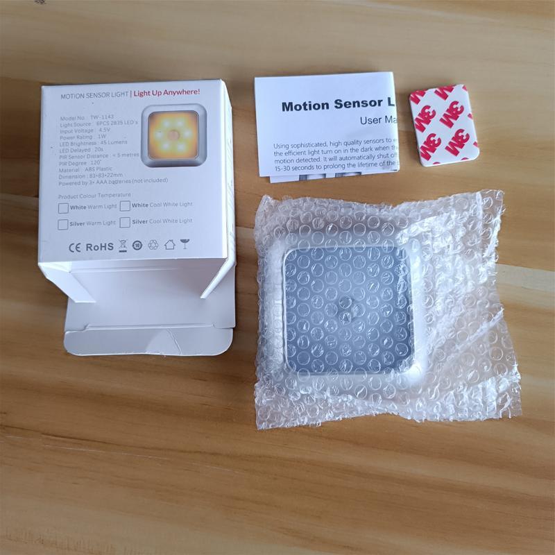 Motion-Sensing Night Lights, 1 Count Stair Wireless Night Lights, Suitable for Cabinet, Toilet, Wardrobe Decoration 4