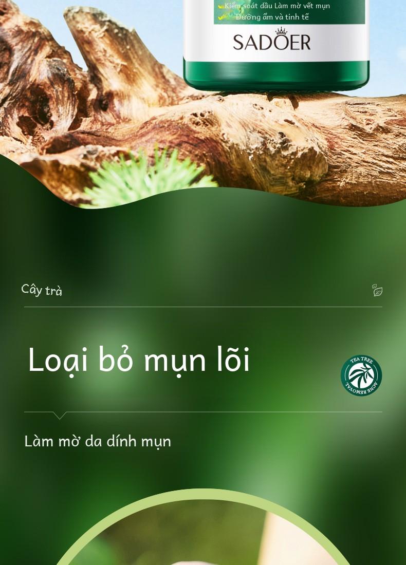 Product Introduction of Bộ Chăm Sóc Da Cây Trà, SADOER, 5 Món, Làm Sạch, Dưỡng Ẩm, Dưỡng Ẩm Skincare Làm Đẹp Da Serum Cho Bé sữa _ 17