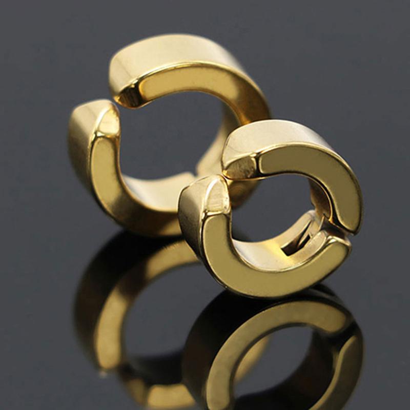 Ol.Q-1Pc Ear Clip Geometric Tarnish Resistance Gift Ear Cuff Crawler for Men 3