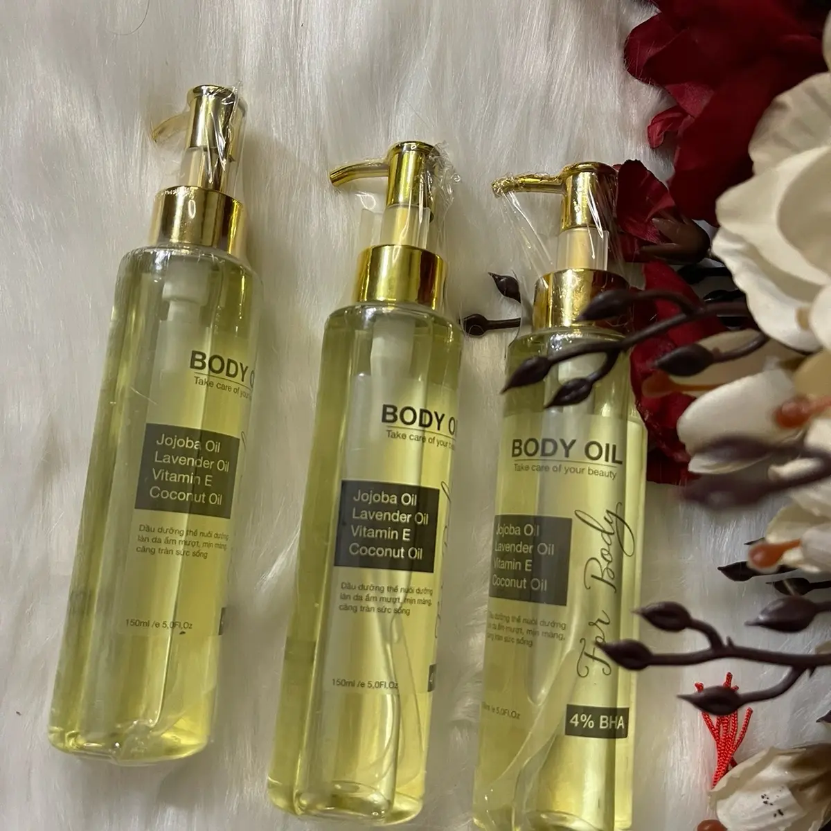 Body OIL chai 160ml cấp dưỡng ẩm cho da.
