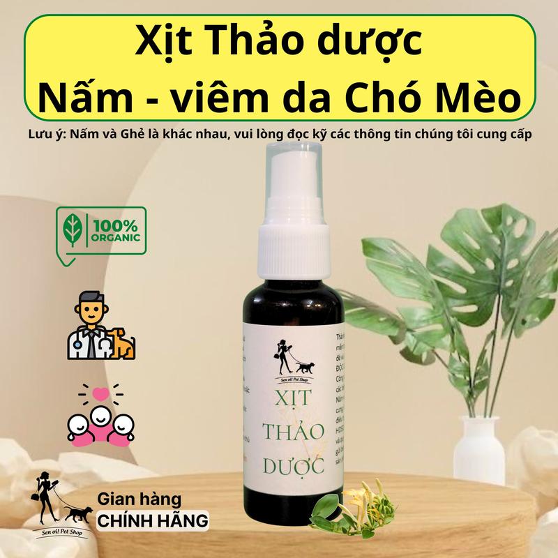 Xịt nấm ngứa viêm da,... dành cho chó mèo