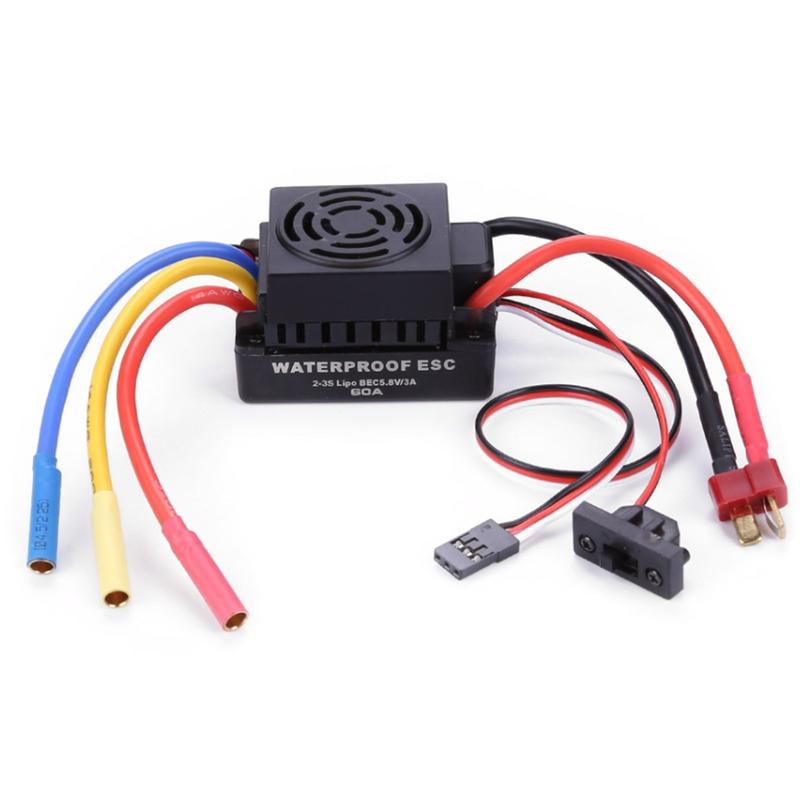 120A Brushless ESC T/XT60 Plug with 5.8V/3A SBEC 2S for 1/8 RC Car Par