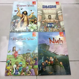( ORIGINAL ) Buku BACAAN KRISTEN / BACAAN KRISTIANI / ANAK KRISTEN / ANAK KRISTIANI / COMIC BIBLE / KOMIK BIBLE / KIASAN YESUS / SIMSON / KHOTBAH YESUS / NUH