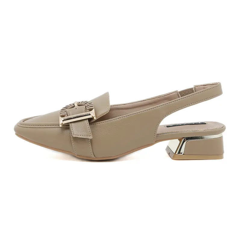 Bozka sepatu wanita Paris1A Sandal BLACK/KAHKI/CREAM 4