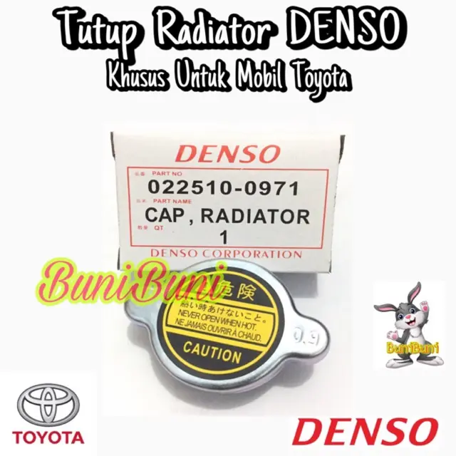 Tutup Radiator Cap 0.9 Khusus Mobil Toyota Kijang Super / Grand / Kapsul EFI / Starlet DENSO 0