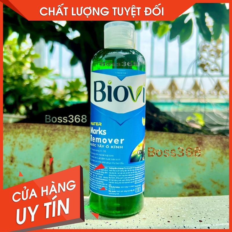 Tẩy ố kính Biovi gồm khăn mút bao tay Làm Sạch cặncanxi