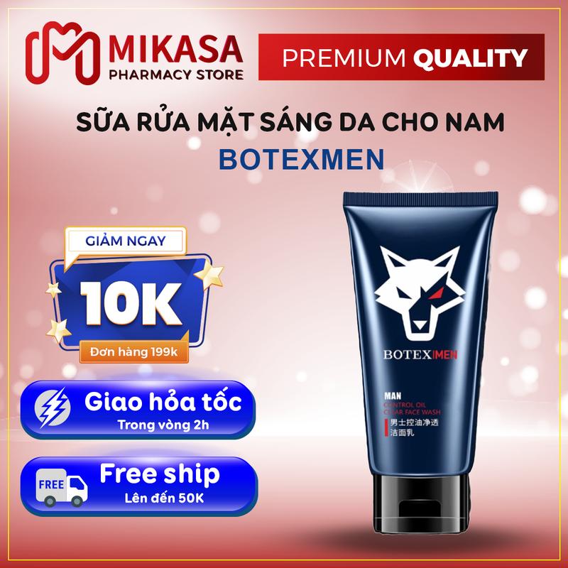 Sữa Rửa Mặt Than Tre BOTEXMEN – BOTEXMEN Làm Sạch Da, Kiểm Soát Bã Nhờn, Se Khít Lỗ Chân Lông, Sạch Nhờn 0