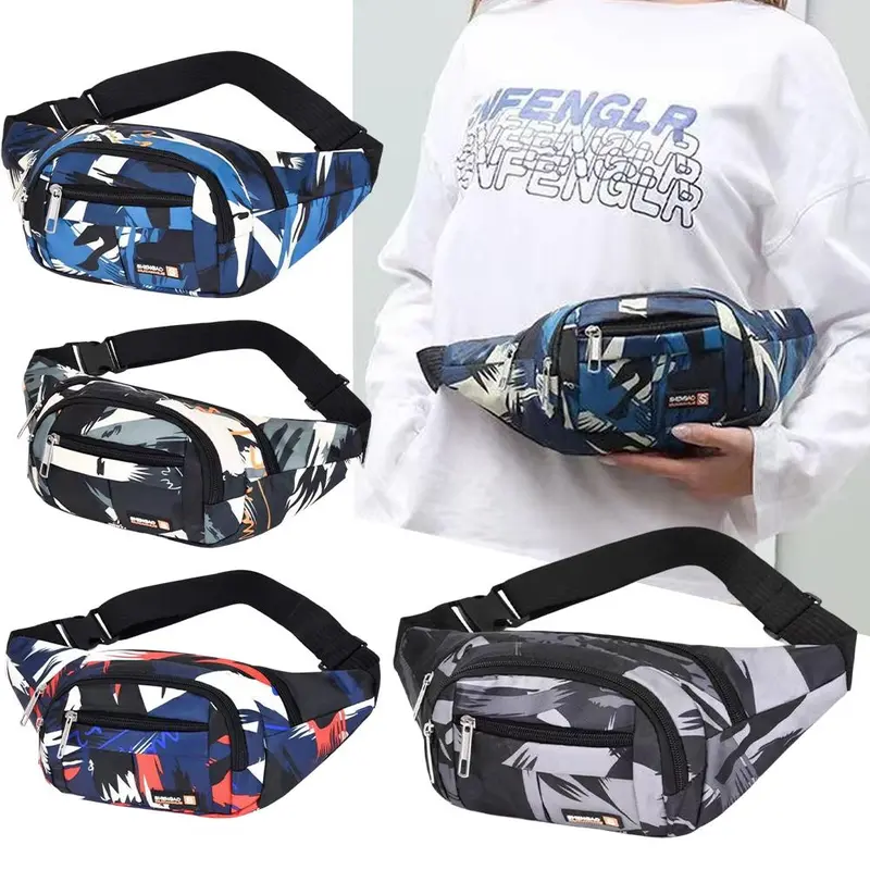 Túi Đeo Chéo Chống Nước, Thời Trang, Dành Cho Nam Và Unisex, Chống Mài Mòn, Túi Đeo Hông, Phong Cách Hàn Quốc, Thích Hợp Sử Dụng Ngoài Trời, Đa Chức Năng, Túi Đeo Hông 0