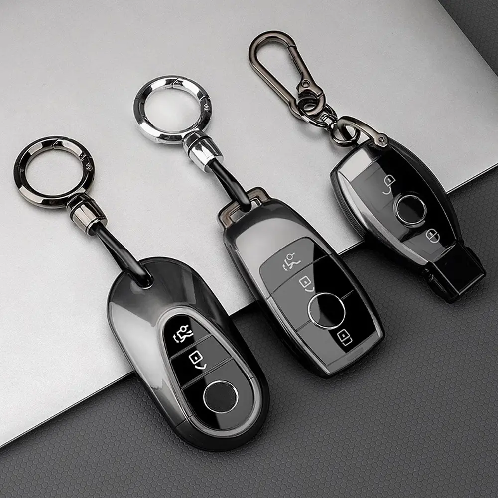 Vỏ Bọc Chìa Khóa Xe Hơi, Chất Liệu TPU, Fob, Thích Hợp Cho Mercedes Benz A B C E S Class W204 W205 W212 W213 W176 GLC CLA AMG W177, Phụ Kiện