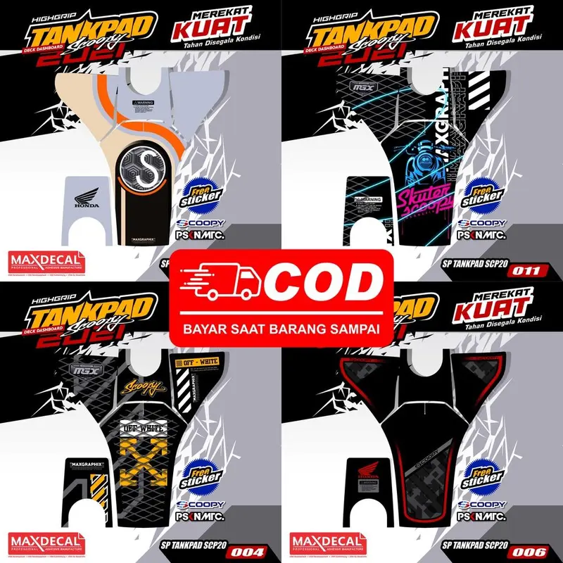 Tankpad Deckpad Scoopy New 2021 2022 2023 Pelindung Dashboard Scoopy Deckpad Scoopy 2023 (body protektor deck pad cover) Kendaraan Motor Motorcycle 4