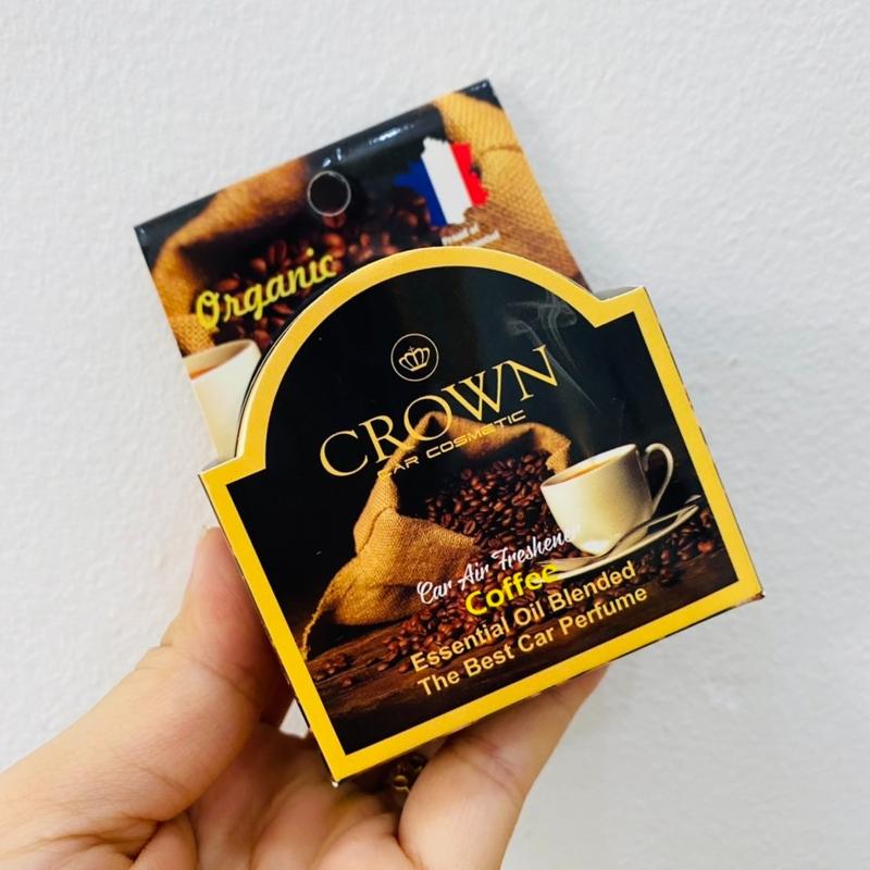 Sáp thơm ô tô hương cafe Crown -Khử mùi xe hơi dung tích 35g