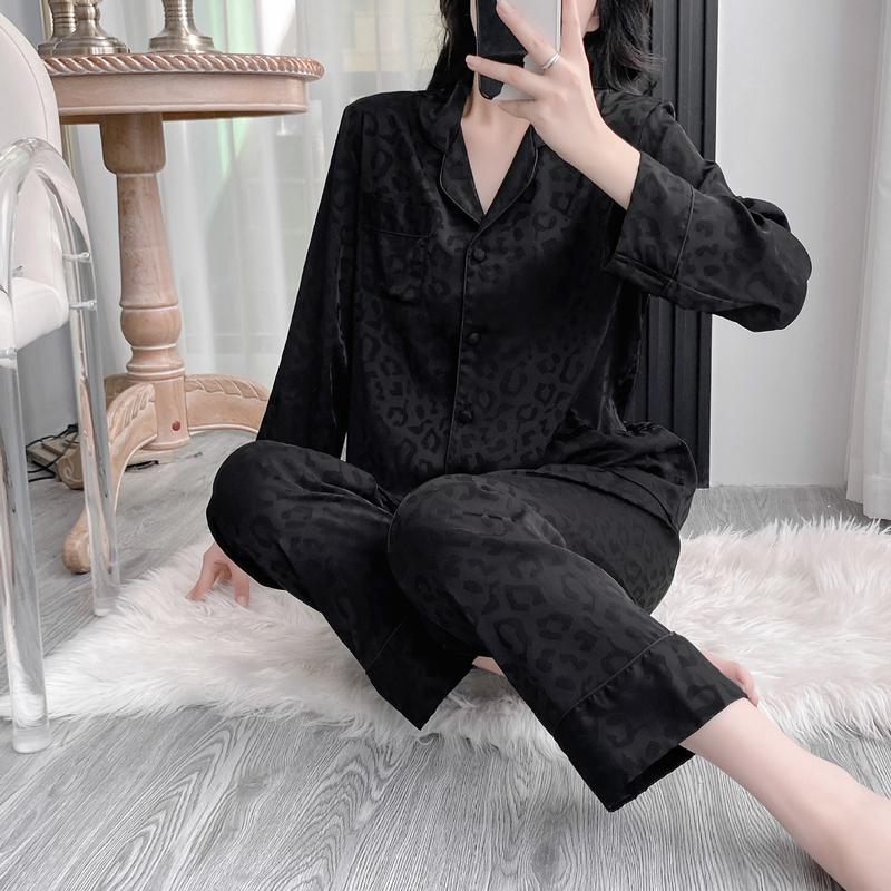Julia - Set Pijama Gấm Beo - Quý Phái và Sang Trọng Nữ Women Áo Ngủ Quần Ngủ 8
