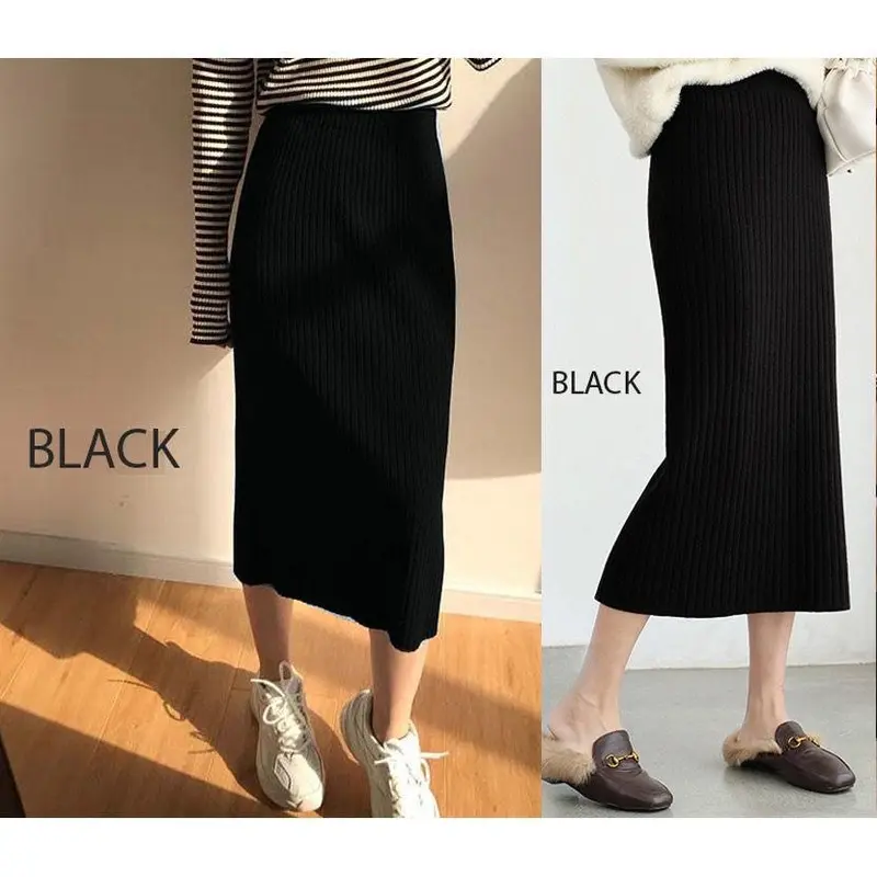 Zoey Rok span rajut 7/8 / Rok span rajut polos / Bawahan wanita / Korean style /syafiqa21 3