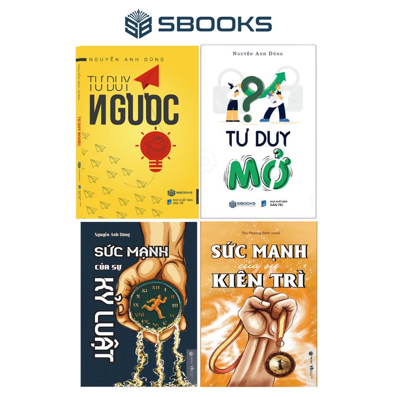 Sách Combo 4 Cuốn : Tư Duy Mở + Tư Duy Ngược + Sức Mạnh Của Sự Kỷ Luật + Sức Mạnh Của Sự Kiên Trì - SBOOKS