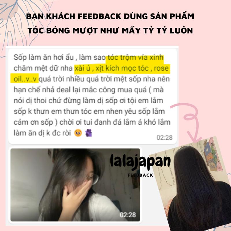 [CHÍNH HÃNG] Dầu Dưỡng Tóc Hoa Hồng Rose Oil Nhật Bản 60ml Dầu Ủ Tóc Tinh Dầu Hoa Hồng Phục Hồi Tóc Yếu Khô Xơ Nữ Women（miễn phí vận chuyển） 1