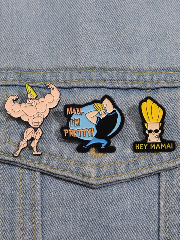 Cartoon Movie Character Brooch Set, Cute Enamel Pin for Daily Clothing Decor, Trendy All-match & Exquisite Brooch for Birthday Gift 2