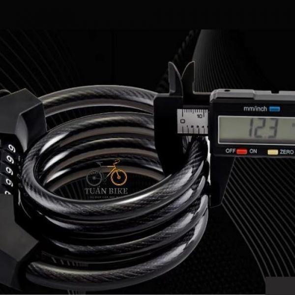 Khóa Dây Xe Đạp Lõi Thép Trống Trộm An Toàn 6