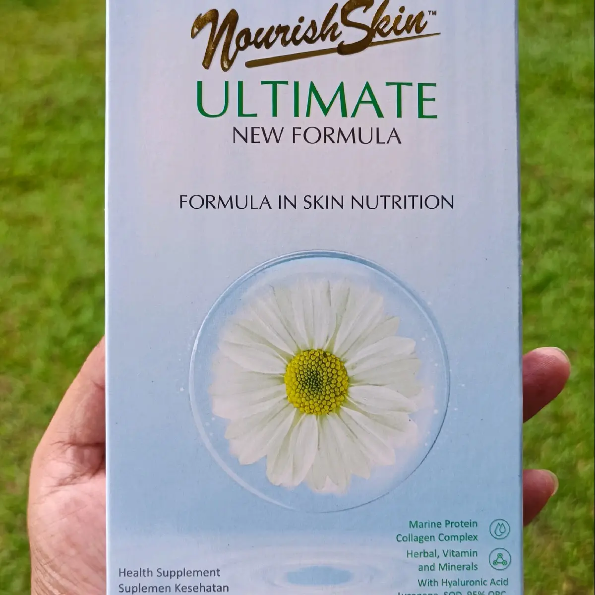 Nourish Skin Ultimate New Formula 30 Tablet dengan Hyaluronic Acid Suplemen Kulit Kering dan Normal
