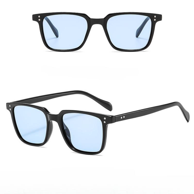 Rectangle Sunglasses Women Men Polygon Vintage Designer  display picture 3
