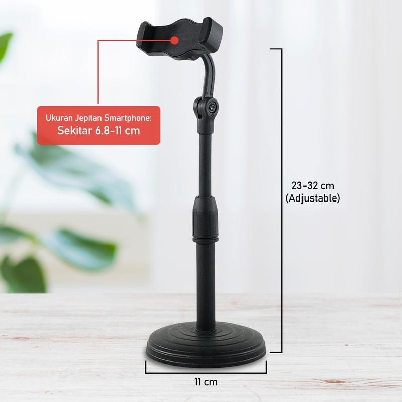 TaffStudio Stand Mikrofon Handphone Mic Hp Desktop Disc Microphone and Handphone Adjustable Height 2