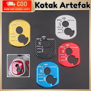 Sticker Emblem Tutup Kunci Kontak Honda New Metal Stiker Timbul 3D Kunci Kontak Motor