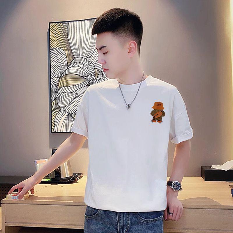 Product Introduction of Trendy Bear Short Sleeve Men's Summer 2024 New Hot Style Fashion Brand Trendy Top Men's Versatile Fashion T-Shirt Orthotic 20