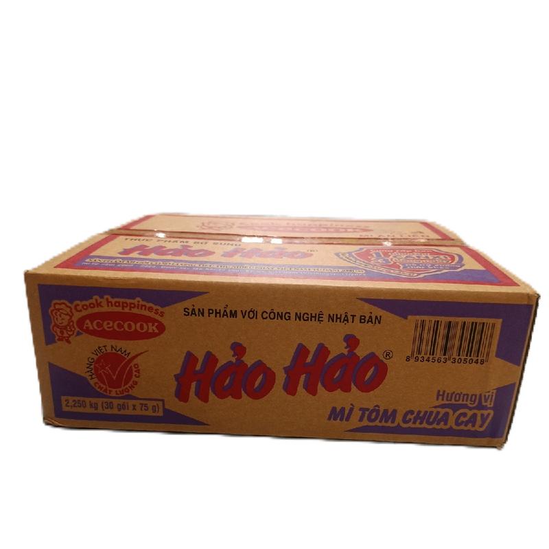 1 thùng mì hảo hảo tôm chua cay 30 gói.