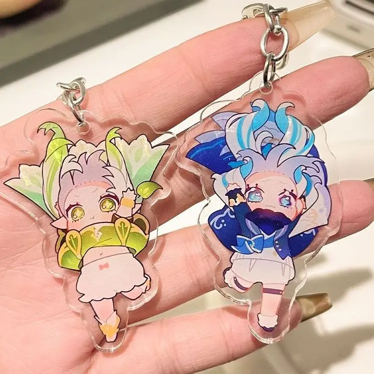 Free Fall Cartoon Keychain - Cute Anime-Themed Pendant for Fans, Durable Collectible Accessory for Bags and Keys