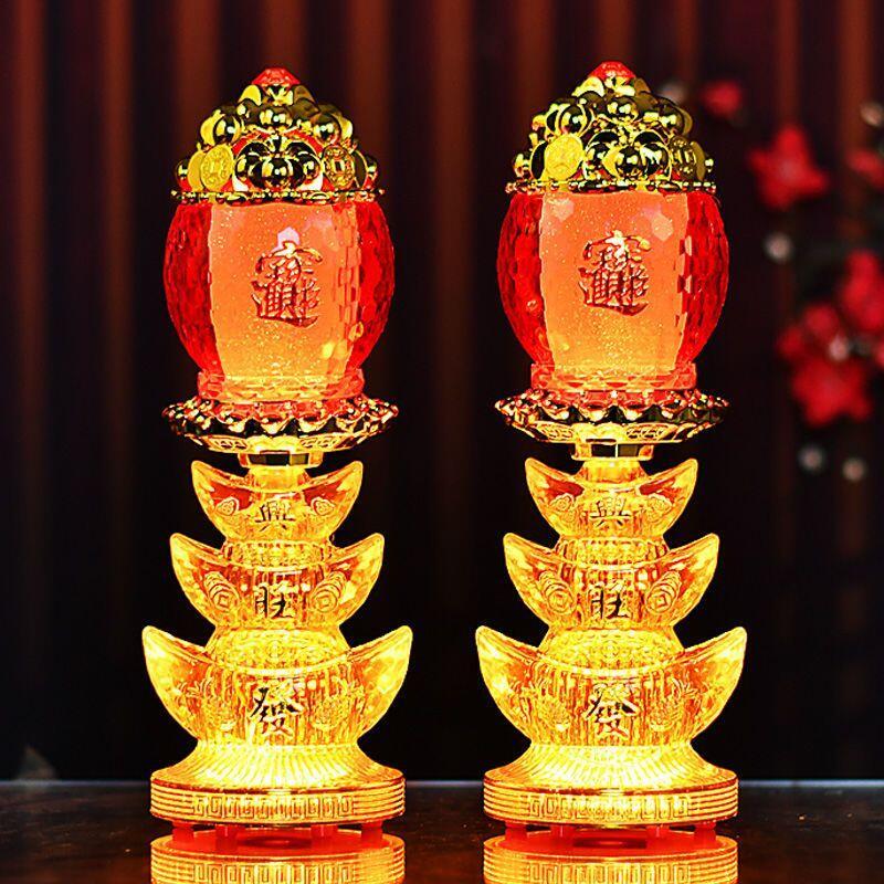 Product Introduction of Lampu Dewan Buddha, Kegunaan Rumah, Lampu Jubao Wangcai, Lampu Dewa Kekayaan LED, Lampu Buddha, Lampu Meja Buddha,  Sesuai untuk Lampu Ilahi kuthu vilakku  set Lighting Pejabat Green agal  vilakku patung  lilin krisdayanti Islamic LED Night Home 2