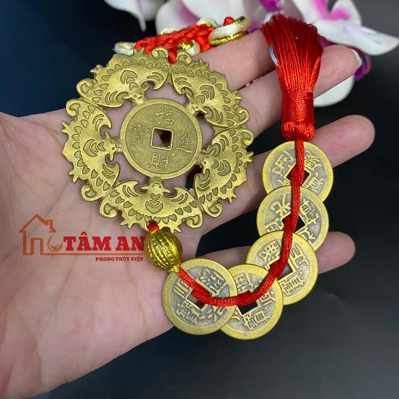  Combo ngũ phúc lâm môn kết xâu ngũ đế - Kích thước dài 41cm Decor Decor Phòng 