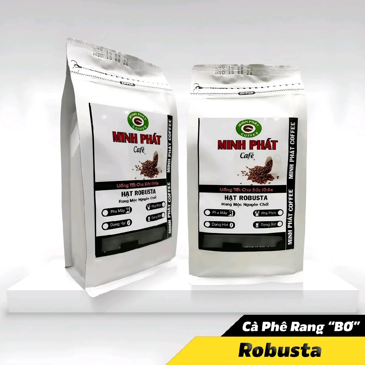 Càphê vị bơ   1kg Cà Phê Robusta Sepecial Hữu Cơ Từ Đắk Lắk - MINH PHÁT COFFEE