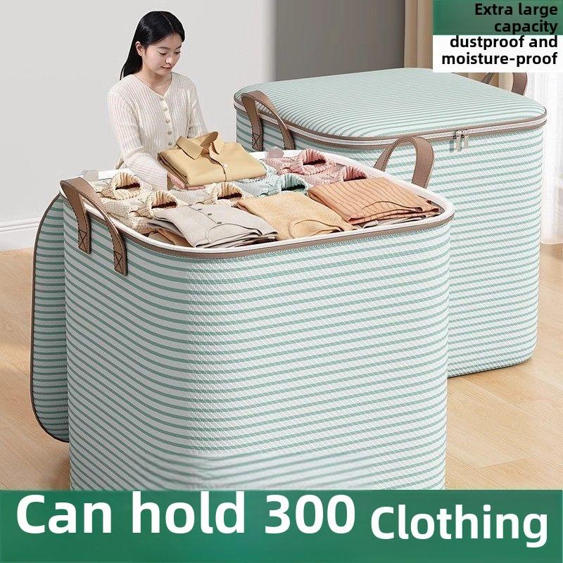  Túi lưu trữ cho quần áo và chăn Túi nén chân không dung tích lớn cực dày Túi Sắp Xếp tiết kiệm không gian Thích hợp cho gia đình   di chuyển Hộp đựng quần áo bằng vải chịu lực có tay cầm 