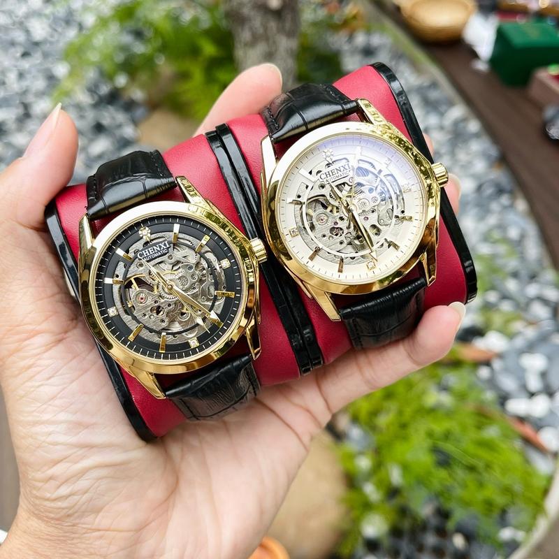  Đồng Hồ Nam CHENXI CX-8821G   PB máy cơ siêu mỏng của nhà chenxi  