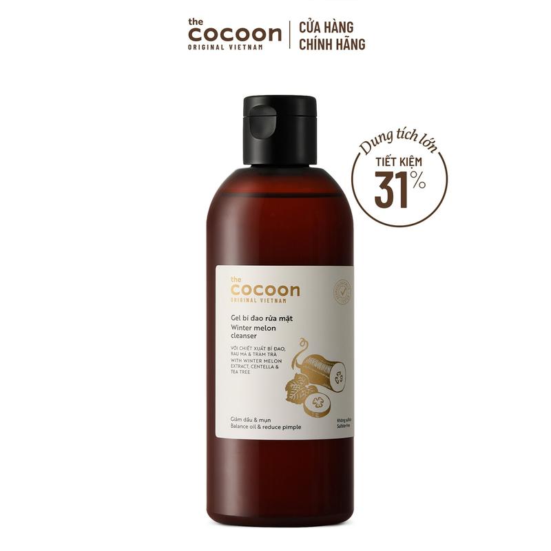 Bigsize - Gel bí đao rửa mặt Cocoon giảm dầu & mụn 310ml