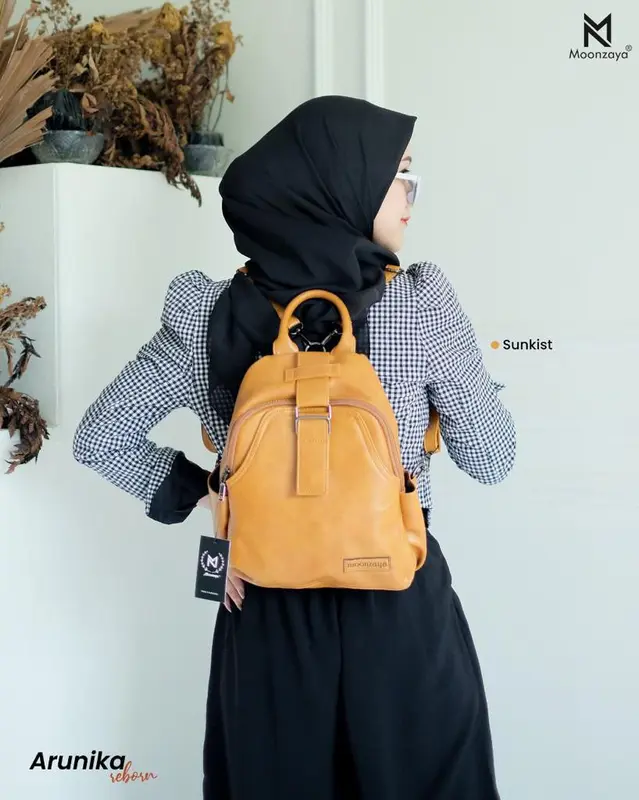 Ransel Backpack Wanita Arunika Moonzaya Bahaan Sintetic Leather 6