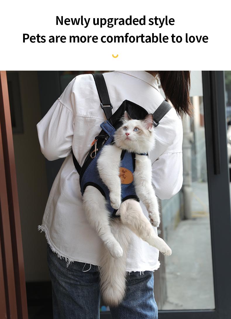 Product Introduction of （Pet Time）Pet Carrier Bag Outdoor Backpack Cat Dog Carrier Breathable backpack Portable cat and pet bag for going out 9