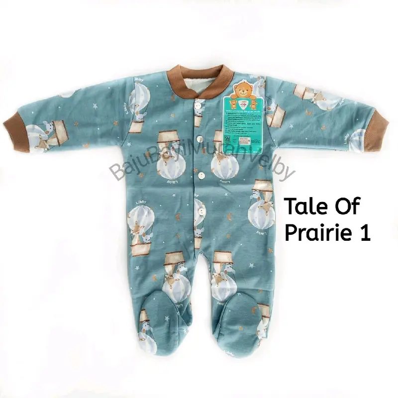Libby Baju Bayi Jumprr Tutup Kaki Size Newborn 0-3 Bulan Baru lahir 4