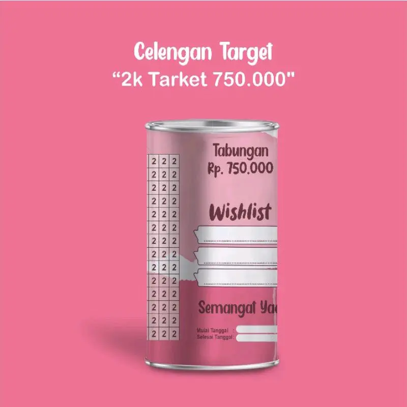 [BISA COD] Celengan Target Murah Buka Tutup Celengan Sedekah Subuh Celengan Tabungan Uang celengan target Paper Multicoloured celengan Acrylic Kedap Air 5